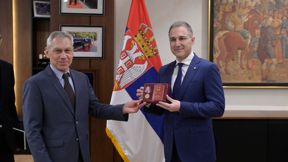 Stefanoviću uručena medalja ruske korporacije Rosteh