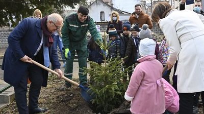 Počela sadnja jelki koje je Grad donirao vrtićima