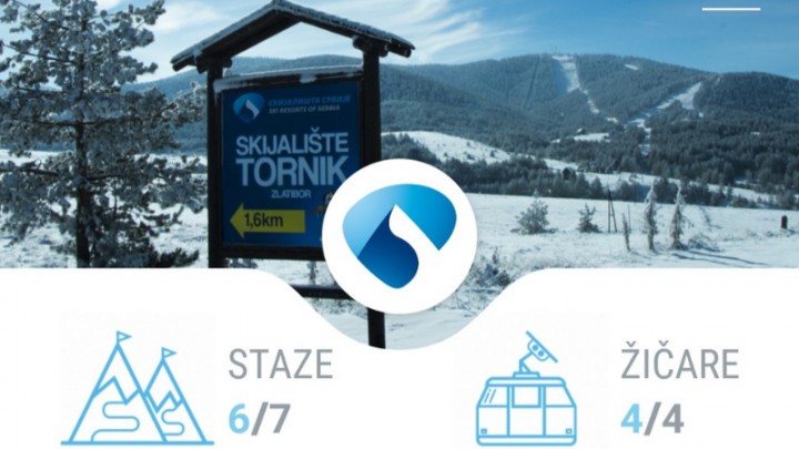 Nova mobilna aplikacija Skijališta Srbije - ski centar Tornik