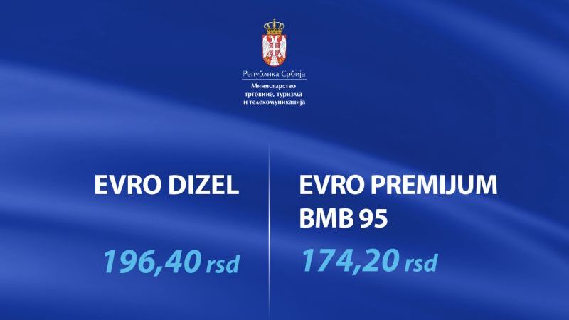 Utvrđene najviše maloprodajne cene derivata nafte od 8. do 15. aprila