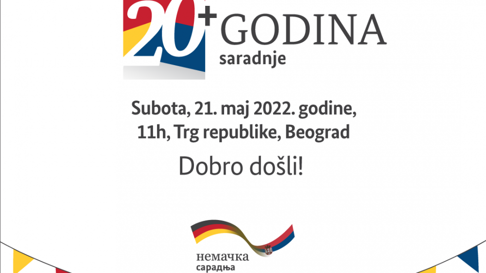 Obeležavanje više od 20 godina GIZ-a u Srbiji na Trgu republike