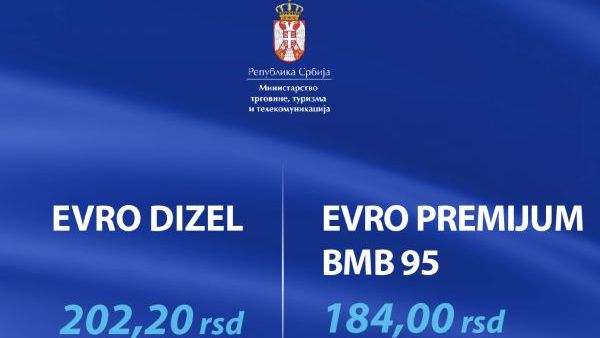 Utvrđene nove maloprodajne cene za evrodizel i evropremijum BMB 95