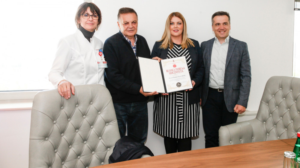 Institutu Dedinje stigla donacija od 80.000 evra