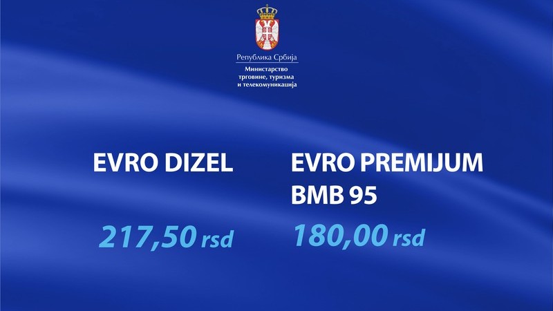 Utvrđene maloprodajne cene derivata nafte do 9. septembra