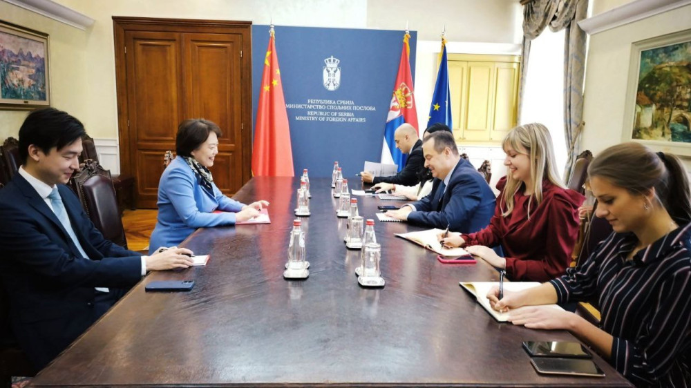 Ministar Dačić sa ambasadorkom Narodne Republike Kine 