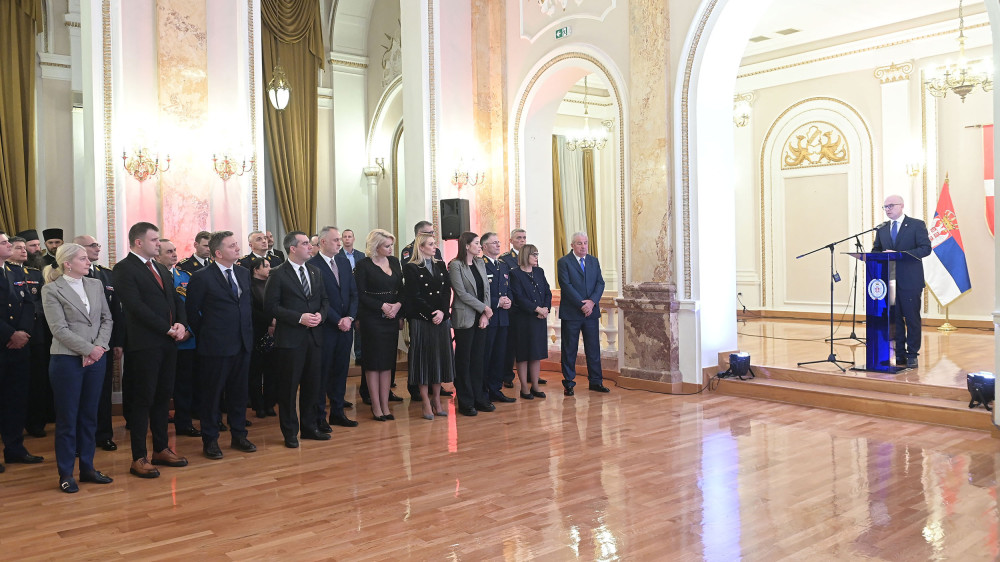 Prijem ministra odbrane i načelnika Generalštaba povodom novogodišnjih i božićnih praznika