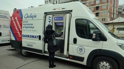 Mobilna ekspozitura Banke Poštanska štedionica na pijaci Skadarlija