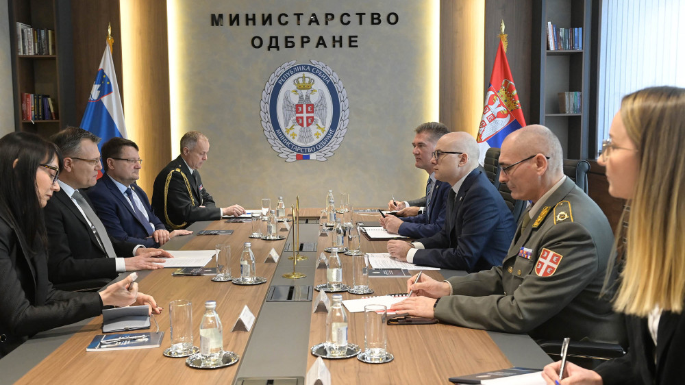 Sastanak ministra Vučevića sa ambasadorom Slovenije Bergantom
