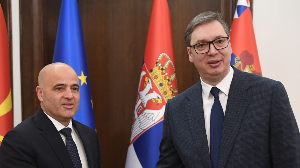 Sastanak predsednika Srbije i premijera Severne Makedonije