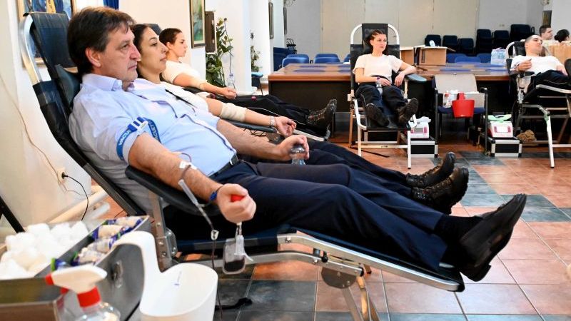 U Centru za osnovnu policijsku obuku organizovana akcija dobrovoljnog davanja krvi