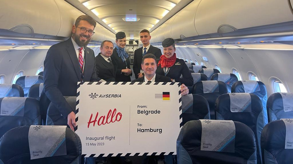 Er Srbija povezala Beograd sa Hamburgom