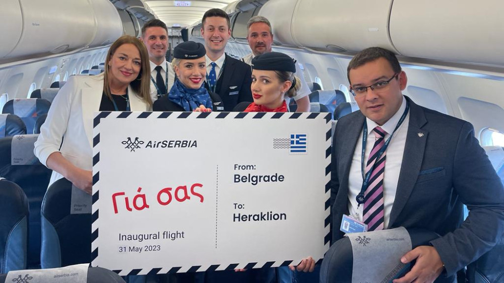Direktni letovi ER Srbije do Irakliona na Kritu