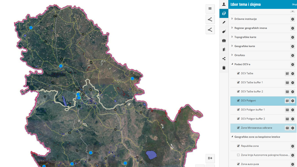 Digitalizacija geografskih zona za letenje bespilotnih vazduhoplova