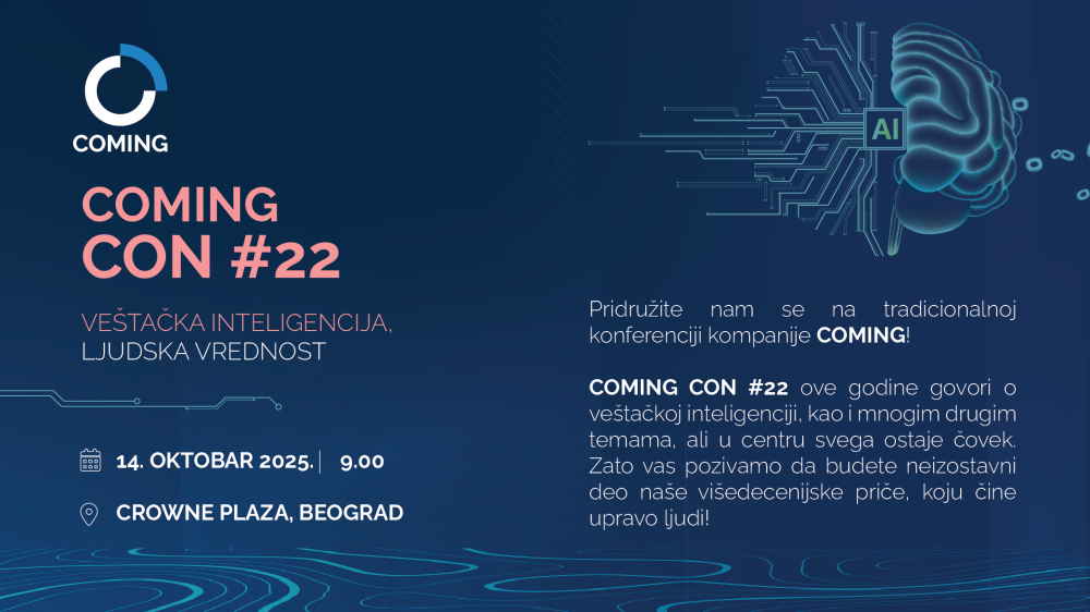 Počinje prestižna IT konferencija COMING CON #22