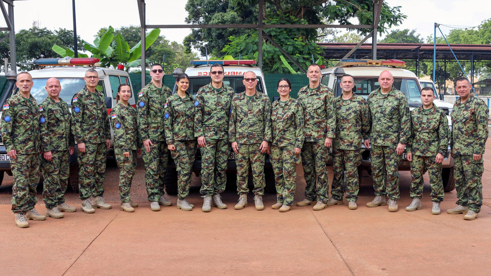 Zamena medicinskog tima Vojske Srbije u misiji u Centralnoafričkoj Republici