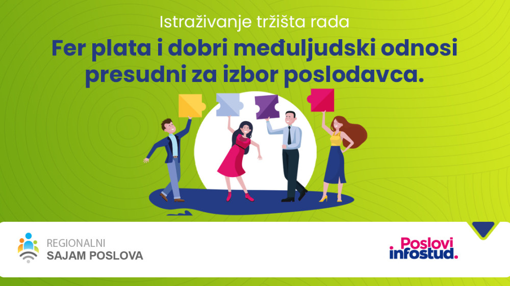 Fer plata i dobri međuljudski odnosi presudni za izbor poslodavca