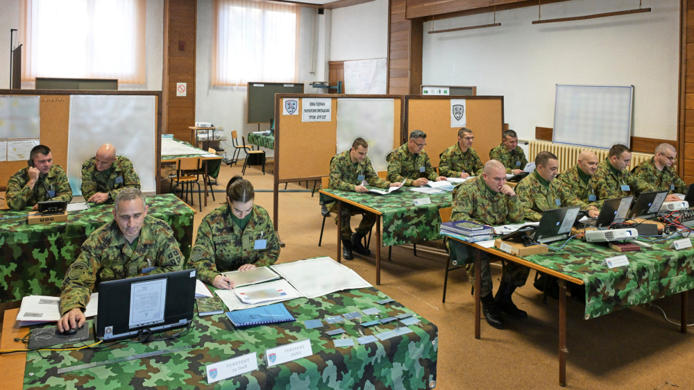 Vežba 250. raketne brigade „Srpski štit 2025“